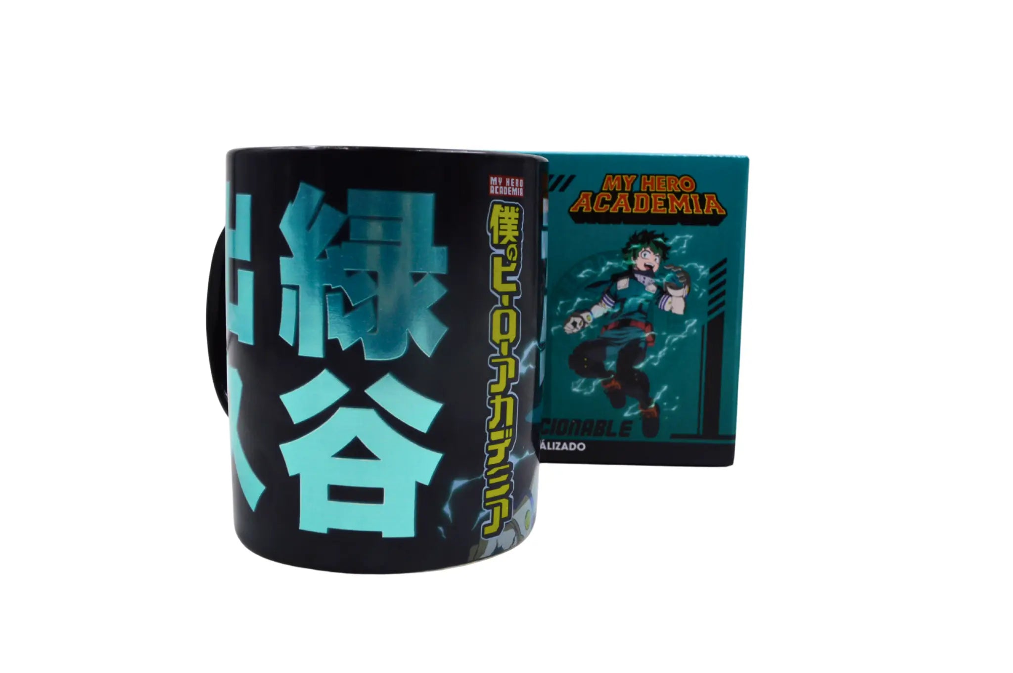 Taza Tarro Jumbo de 520 ml de Porcelana Metalica My Hero Academy Anime Licencia MBIG-MHA-01