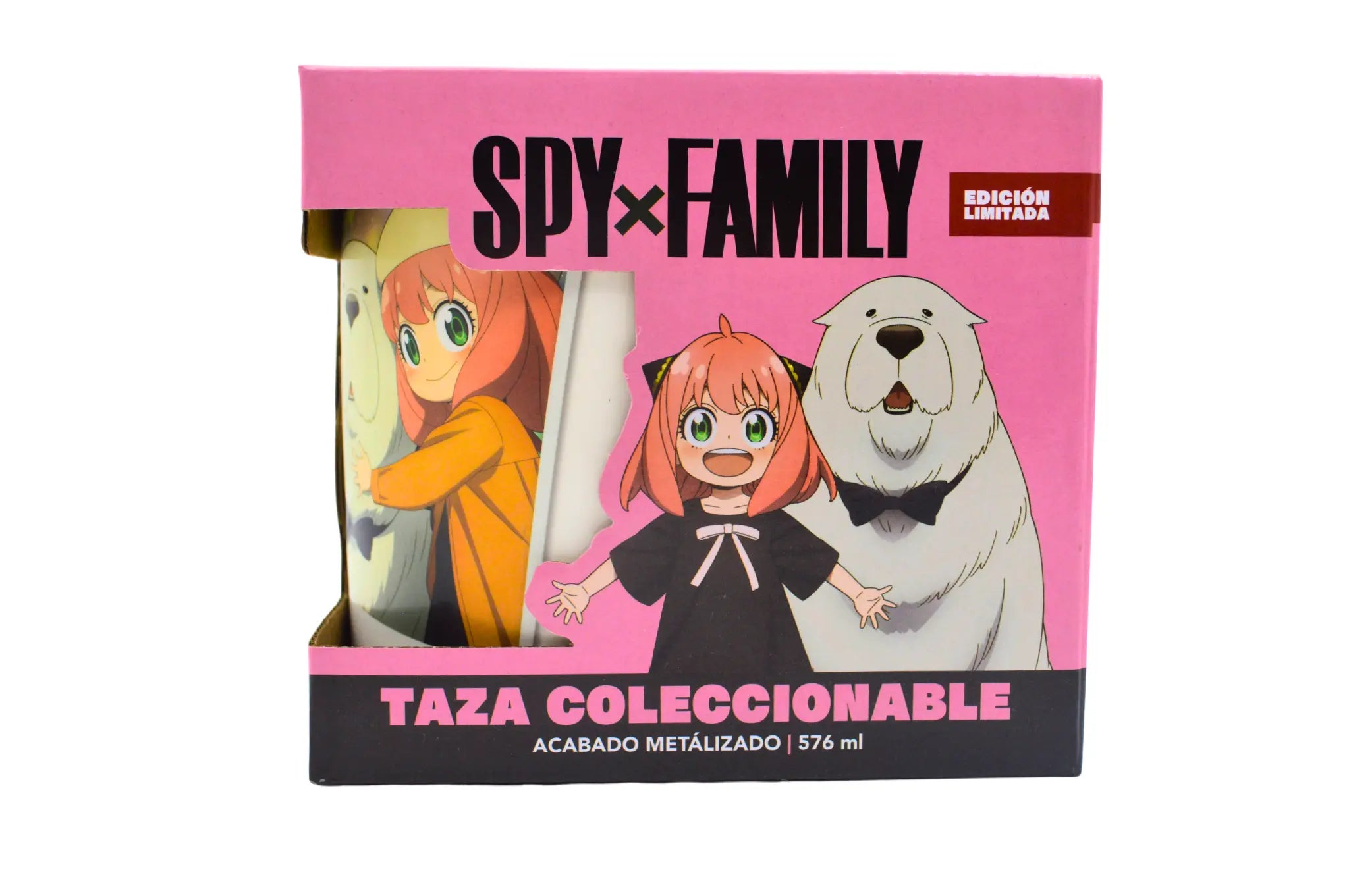 Taza Tarro Jumbo de 520 ml de Porcelana Metálica Spy X Family Anime Licencia MBIG-SXF-01