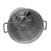 Vaporera de 28 cm de 14 Litros de Aluminio con Tapa y Asas Komale HORECA