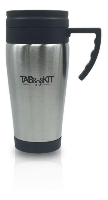 Termo de 400 ml para Café de Acero Inoxidable con Tapa y Asa Tab and Kit