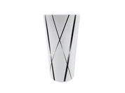 Vaso de Melamina Resistente tipo Plástico Líneas Gris Oscuro TKM117 Tab and Kit