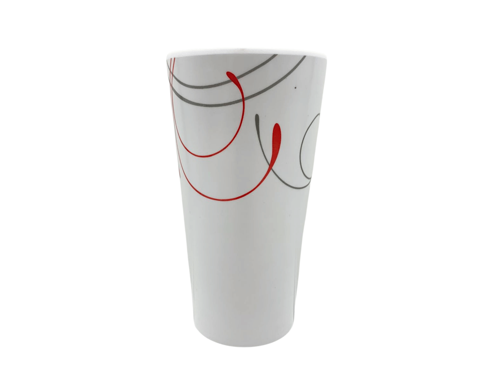 Vaso de Melamina Resistente tipo Plástico Líneas Rojas TKM109 Tab and Kit