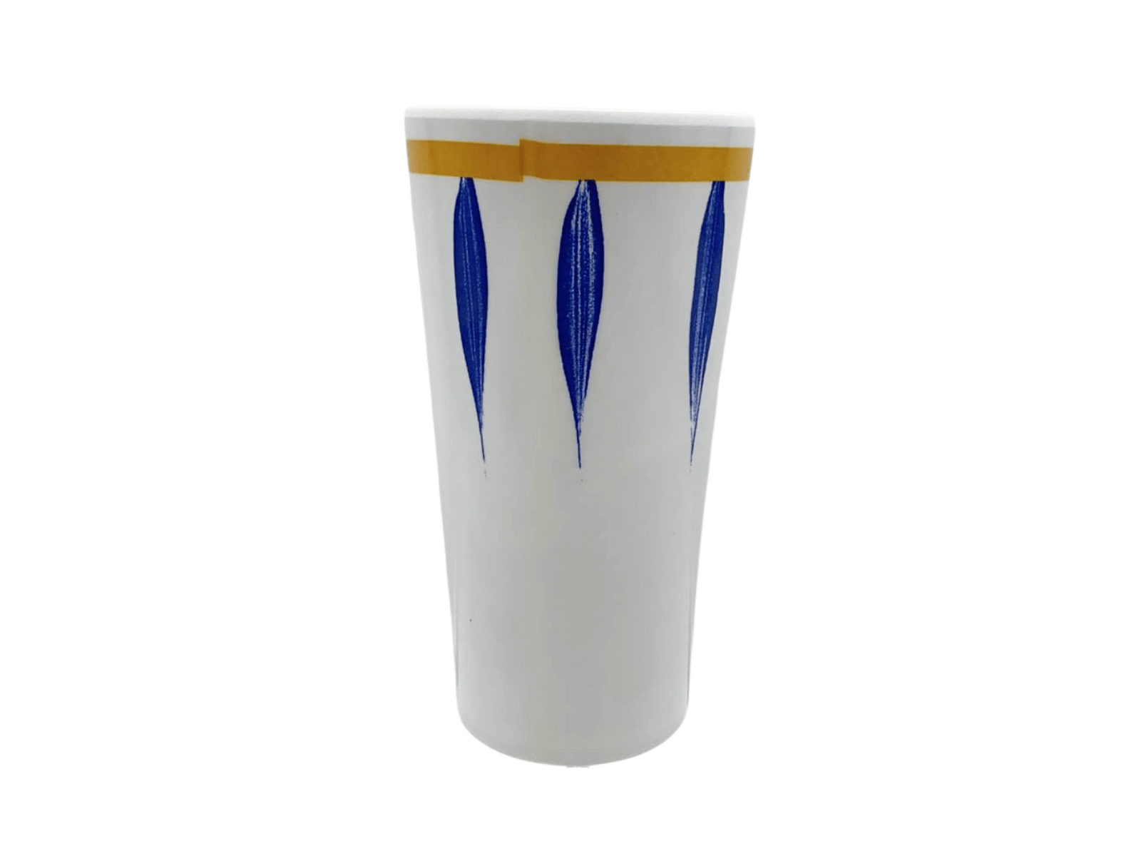 Vaso de Melamina Resistente tipo Plástico Plumas azules TKM125 Tab and Kit