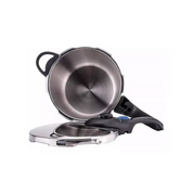 Olla de Presión Express de Acero Inoxidable de 8 Litros Favorit Apto Parrilla de Inducción 01OPFAVOR08 Magefesa