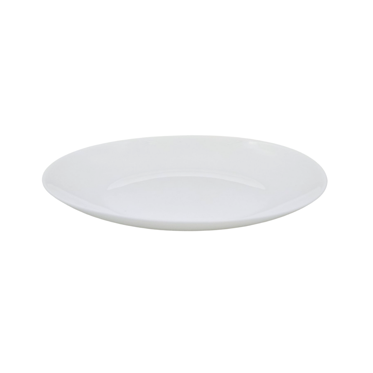 Plato Ensaladero Arrocero Pastelero Clásico Redondo de 19 cm de Vidrio Opalino Blanco iLuminarc