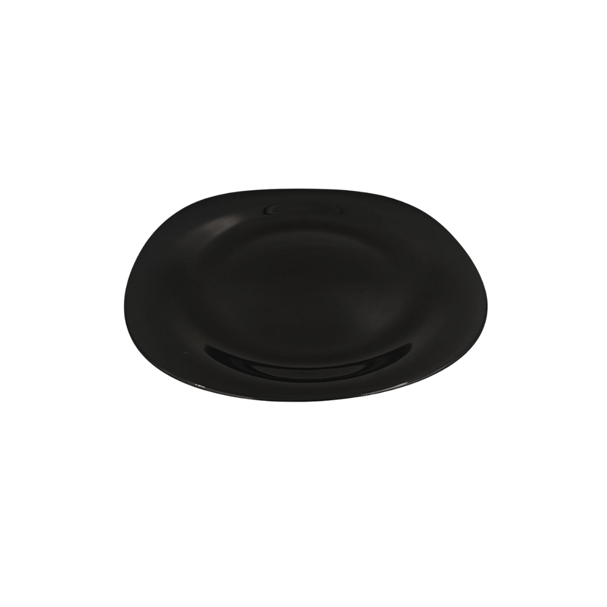 Plato Ensaladero Arrocero Clásico Cuadrado de 20 cm de Vidrio Templado Negro iLuminarc