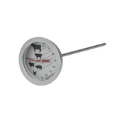 Termómetro Análogo para Carne y Aves con Esfera de Acero Inoxidable  298046 Metaltex