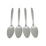 Juego de 4 cucharas cafeteras, modelo Laurel, hechas de acero inoxidable, Anforama - ANFORAMA (Todo para mi Cocina)