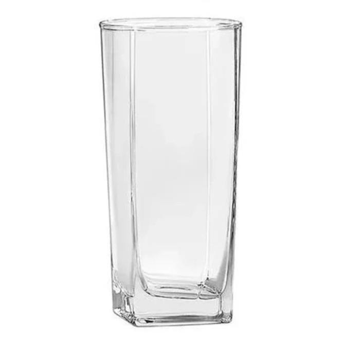 Vaso de Vidrio Jaibolero Cuadrado. Modelo City de 400 ml. Libbey - ANFORAMA (Todo para mi Cocina)