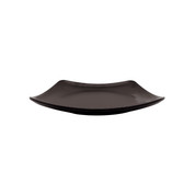 Plato Cuadrado Negro Trinche, hecho de Melamina gruesa de 23.5 cm. Anforama - ANFORAMA (Todo para mi Cocina)