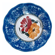 Plato - Tazon Pozolero 550 ml de melamina tipo plástico. Azul y flores. Tavola - ANFORAMA (Todo para mi Cocina)