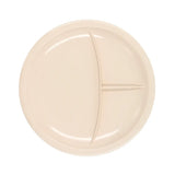 Plato Redondo con 3 divisiones de Melamina Resistente Beige Tavola 80721