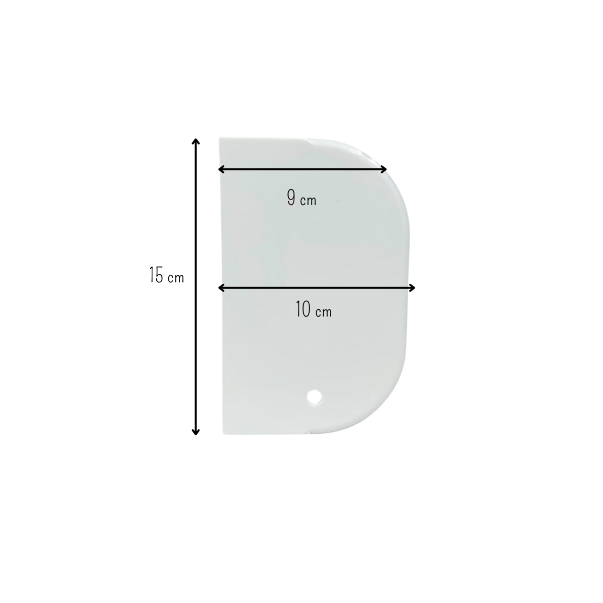 Juego de 3 Espátulas Flexibles para Repostería de Plástico Blancas Metaltex