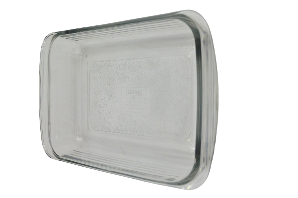 Bandeja Refractaria Rectangular 1.9 Litros de Vidrio Resistente Crisa Libbey