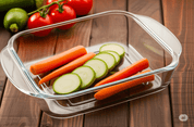 Bandeja Refractario Cuadrado de Vidrio con Tapa de 1.6 Litros para Hornear Pyr O Rey 0434