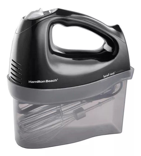 Batidora Manual de 6 Velocidades con Guarda Accesorios Hamilton Beach 62690FG