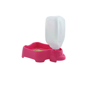 Bebedero Portatil para Mascota 320 ml Rosa de Plástico 2 piezas San Remo