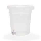 Bote Bongo Contenedor de Plástico con Tapa y Llave Trasparente Grande 40 L Cubasa 0571 (Venta exclusiva para CDMX y Área Metropolitana)