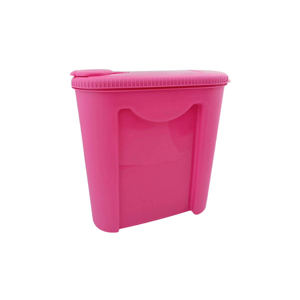 Porta Croquetas de Plástico con Tapa Despachadora 2.350 litros 21.2 cm Rosa San Remo