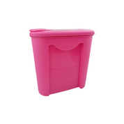 Porta Croquetas de Plástico con Tapa Despachadora 2.350 litros 21.2 cm Rosa San Remo