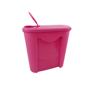 Porta Croquetas de Plástico con Tapa Despachadora 2.350 litros 21.2 cm Rosa San Remo