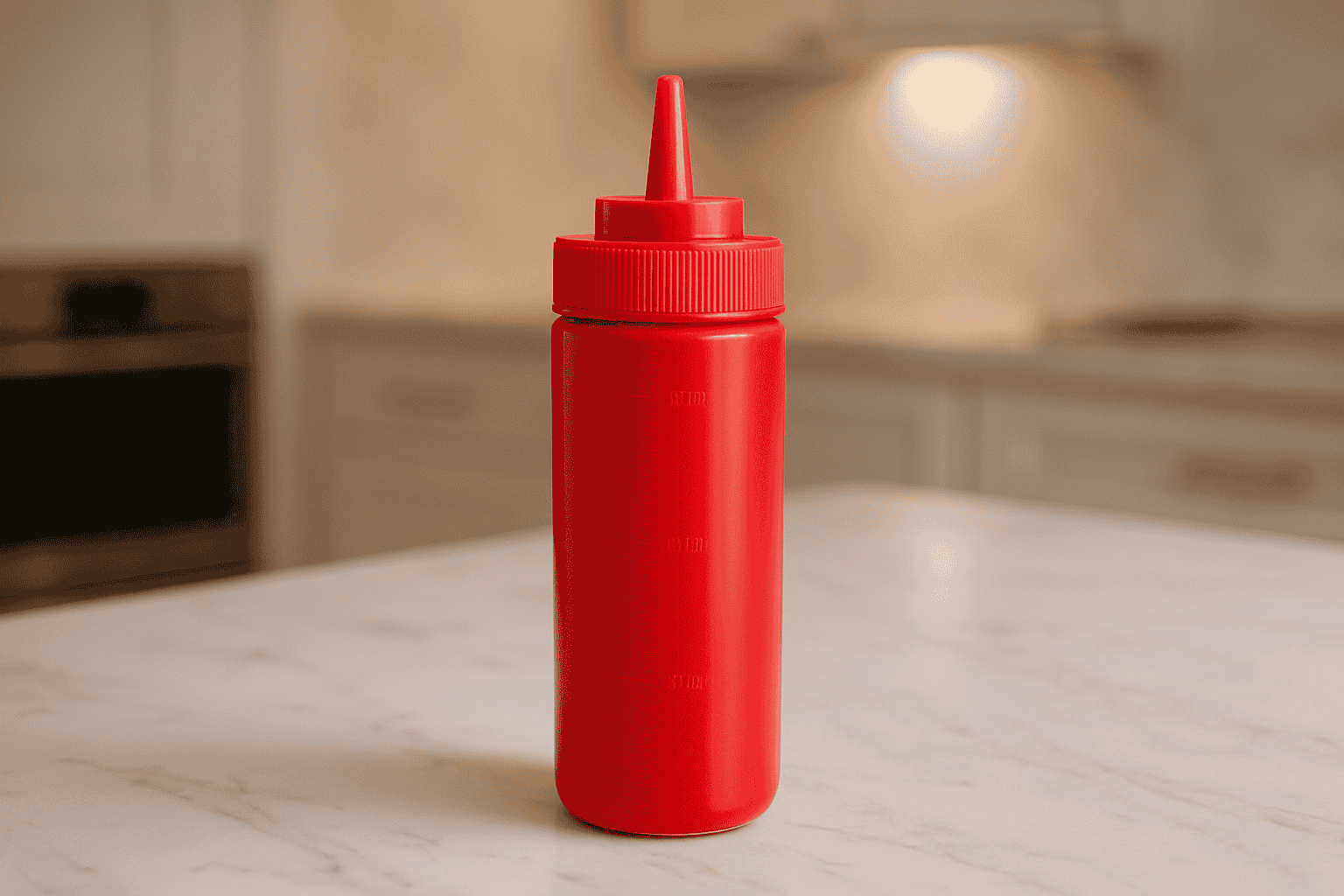 Botella Mamila Dispensador de Salsas Aderezo Catsup Queso 340 ml Rojo 20x6x6 cm 94722 Tavola