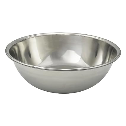 Bowl Tazón Mediano de 25 cm de 2.8 Litros de Acero Inoxidable Buffetware DS2253