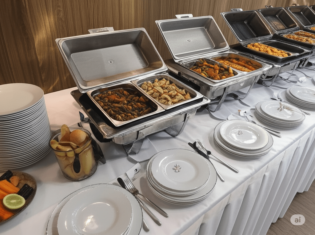 Bufetera Chafer de Inserto Entero de 8 Litros de Acero Inoxidable Buffetware SLRCF001F
