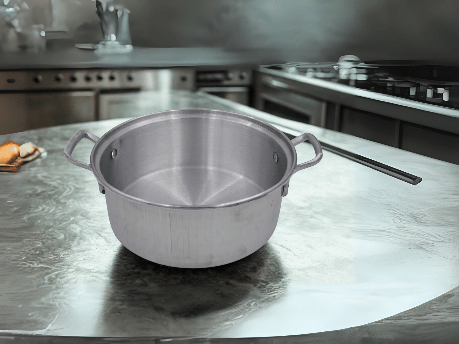 Cacerola Budinera Arrocera 22 cm de 2.85 Litros de Aluminio Komale 400852 HORECA