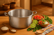 Cacerola Budinera Arrocera 22 cm de 2.85 Litros de Aluminio Sin Tapa Komale BD-22ST HORECA