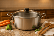 Cacerola Budinera Arrocera 32 cm de 9.25 Litros de Aluminio Triple Fuerte Komale HORECA