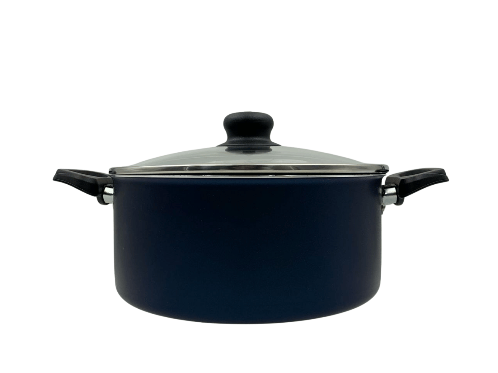 Cacerola Olla Mediana de Aluminio 22 cm con Tapa de Vidrio de 3.6 L Caribe 27817654 Tramontina