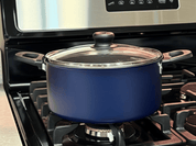 Cacerola Olla Mediana de Aluminio 22 cm con Tapa de Vidrio de 3.6 L Caribe 27817654 Tramontina