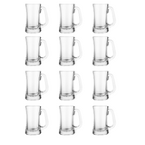 Caja de 12 Tarros Cerveceros de 15 Oz 444 ml de Vidrio Resistente Scandinavia Crisa