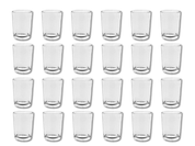 Caja de 24 Vasos Chicos Clásicos Cafeteros de Vidrio de 250 ml V357390 Glassia