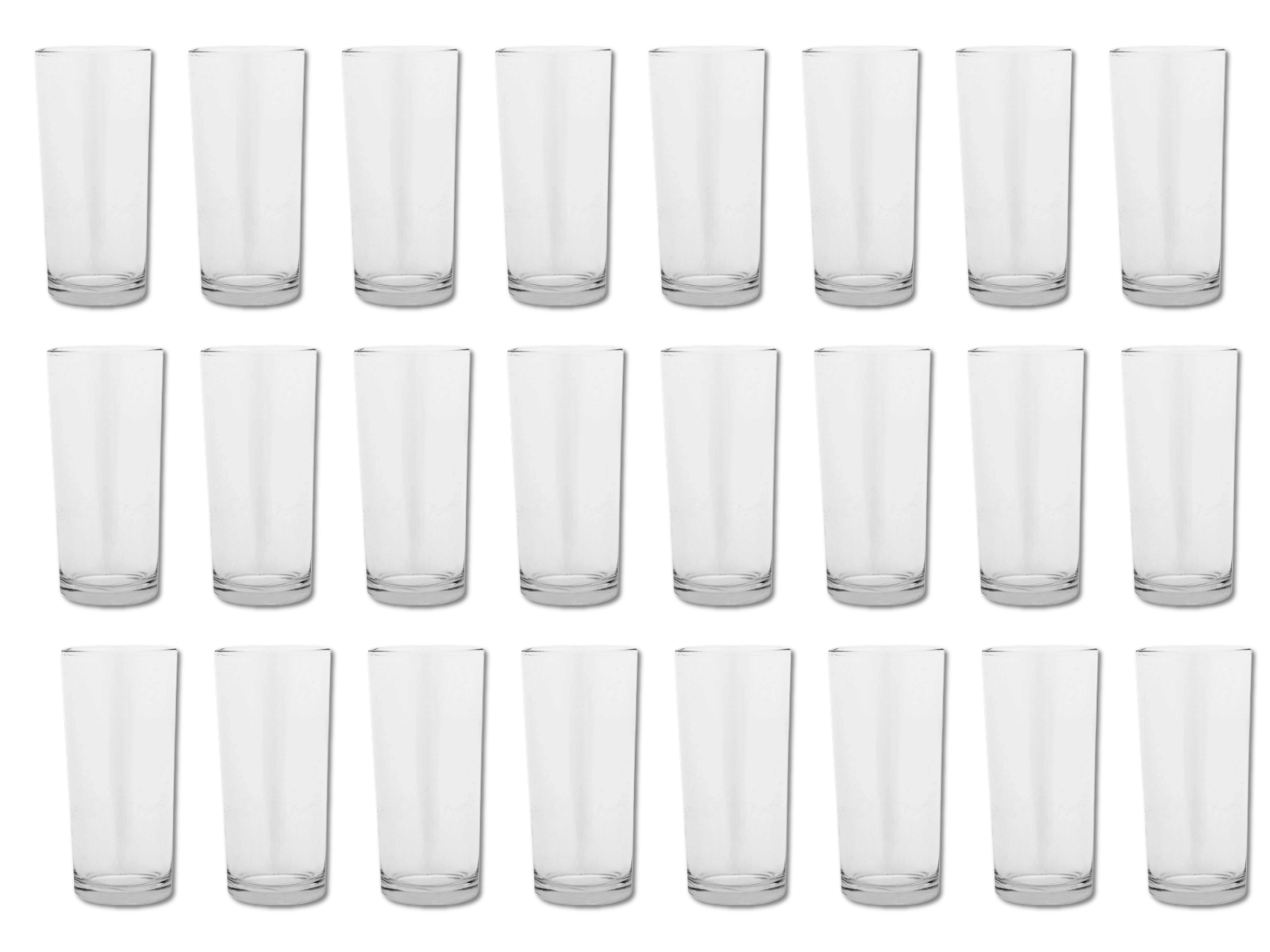 Caja de 24 Vasos Cuberos de Vidrio de 290 ml V387690 Glassia (Venta Exclusiva para CDMX y Área Metropolitana)