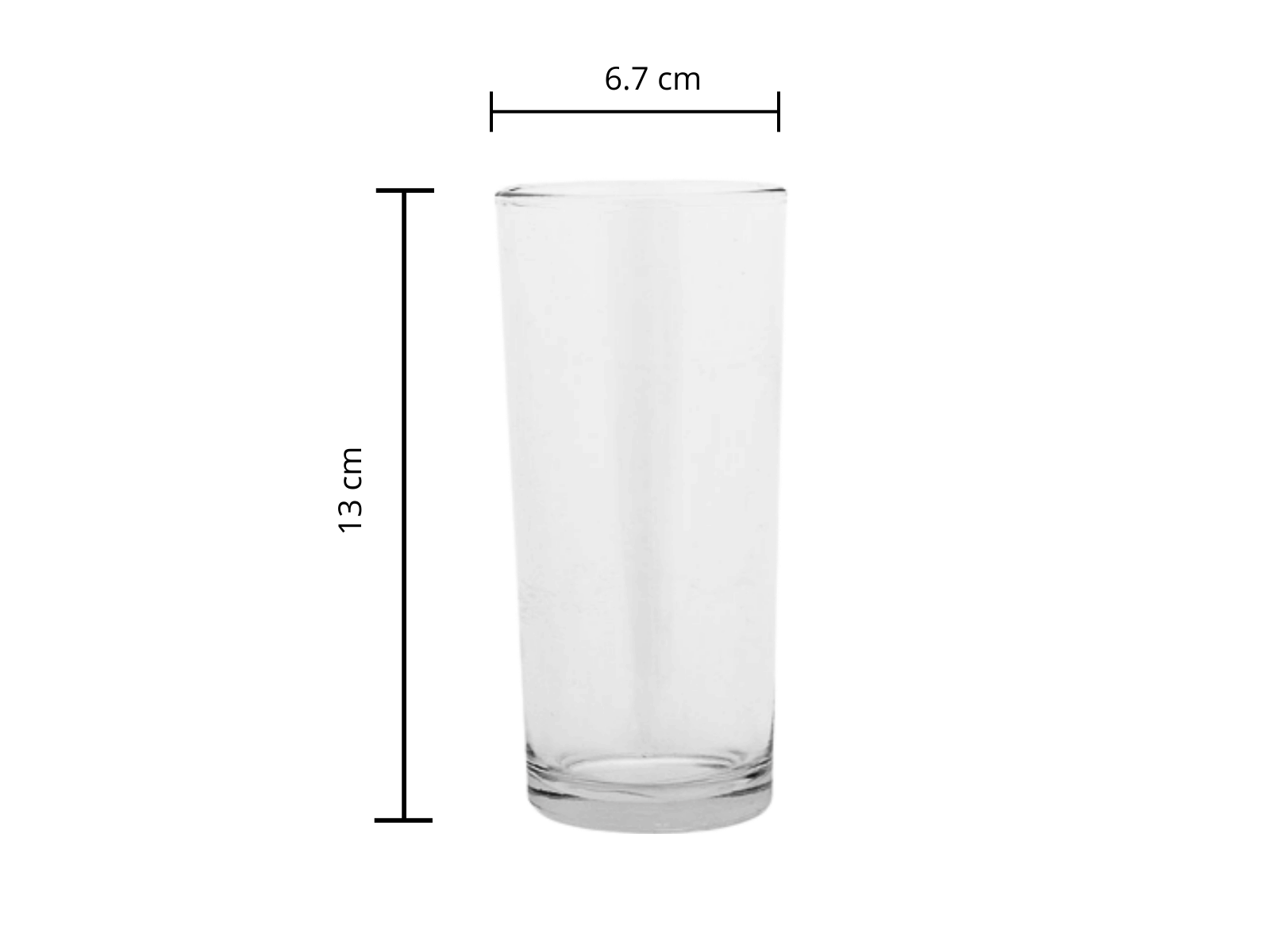 Caja de 24 Vasos Cuberos de Vidrio de 290 ml V387690 Glassia (Venta Exclusiva para CDMX y Área Metropolitana)