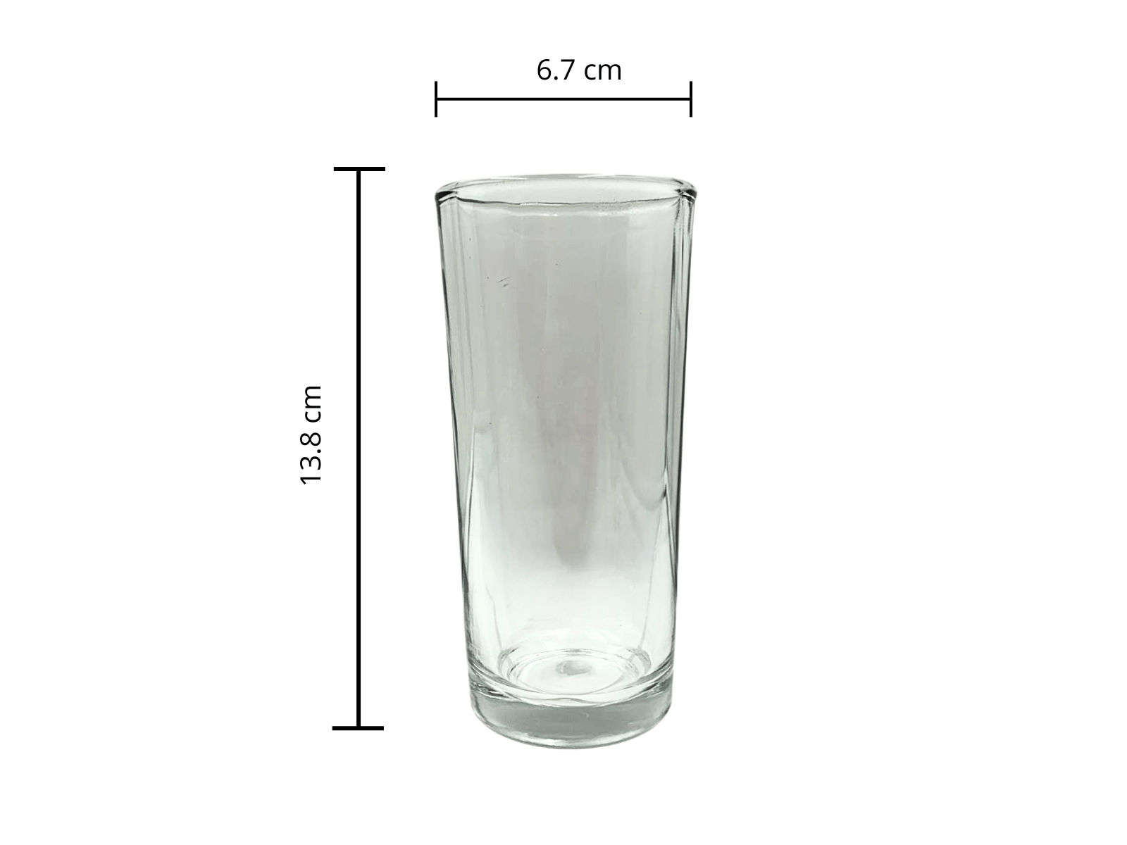 Caja de 24 Vasos Cuberos de Vidrio de 290 ml V387690 Glassia (Venta Exclusiva para CDMX y Área Metropolitana)