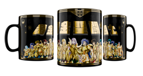 Taza Tarro Jumbo de 520 ml de Porcelana Caballeros Zodiaco Anime Licencia MBIG-CABZOD-01