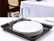 Charola Rectangular de 17.2 cm de Fibra de Vidrio para Propinas para Restaurante Anforama