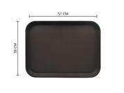Charola de Fibra de Vidrio para Servicio para Restaurante de 51 x 38 cm con Antiderrapante Tavola