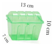 Cofre Recipiente Dulcero de Plástico para Fiesta Infantil Varios Colores Cubasa 880