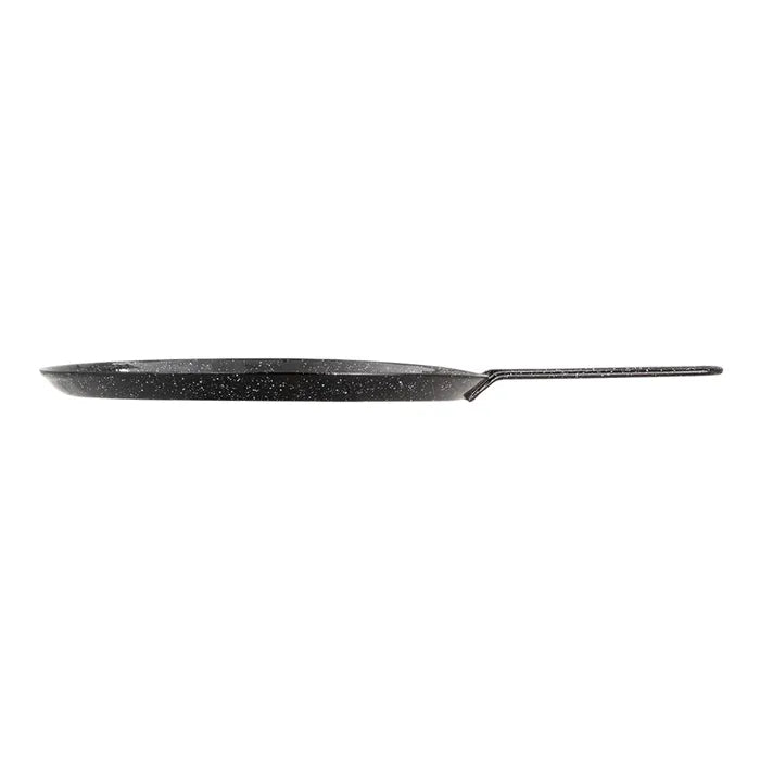 Comal Sartén Redondo Mediano de 28 cm de Peltre para Estufa de Inducción Negro Alfa CSR28