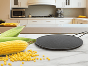 Comal Sartén Redondo Grande de 31 cm de Peltre para Estufa de Inducción Negro Alfa CSR31
