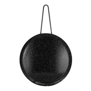 Comal Sartén Redondo Chico de 24 cm de Peltre para Estufa de Inducción Negro Alfa CSR24