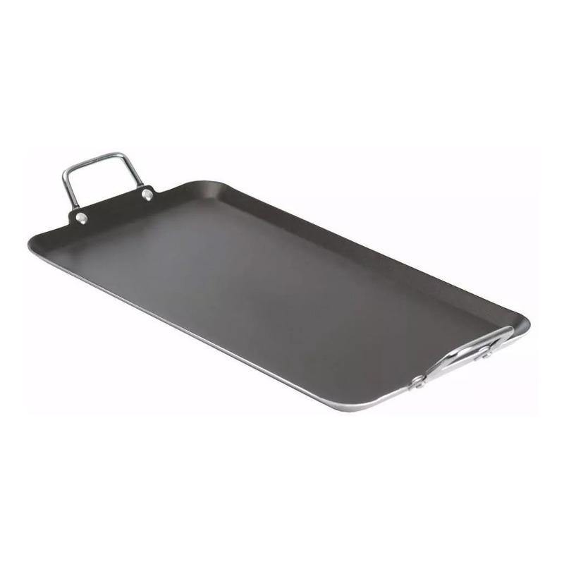 Comal Rectangular de Aluminio con Antiadherente y Asas de 51 cm Gris Ekco