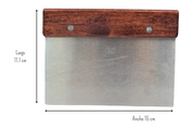 Cortador Espátula Raspador para Parrilla Plancha de Acero Inoxidable SLTWDS006