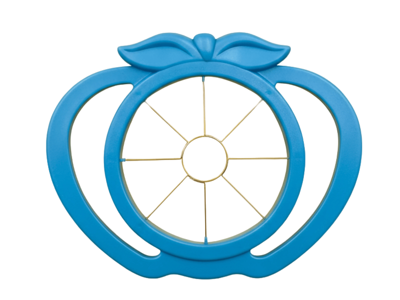 Cortador Rebanador Para alimentos en Forma de Manzana de Plástico Azul TC3-0011 Tab and Kit