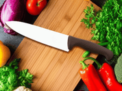 Cuchillo Chef 25 cm de Acero Inoxidable y Mango Café BO410C Buffetware