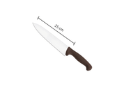 Cuchillo Chef 25 cm de Acero Inoxidable y Mango Café BO410C Buffetware